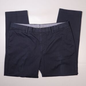 Bonobos Manteco Itilian Fabric Athletic Fit Split Waist Pants Blue Mens 38x30